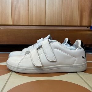 Goats White 2 Strap Velcro Sneakers